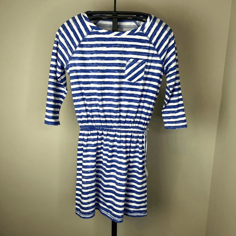 Nwt Southern Tide Jenna 3/4 Long Sleeve Striped Dress - Wedgewood Blue Size Smal